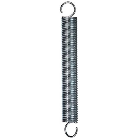 Chapuis, Set di 1 molla di tensione con ganci, molla in acciaio zincato, molla a doppio gancio, molla di trazione a spirale, diametro 2,2 mm, lunghezza 170 mm