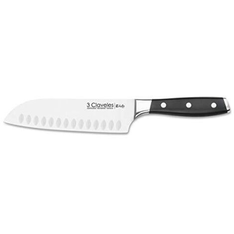 3 Claveles Toledo - Coltello forgiato Santoku, 18 cm (1/4)
