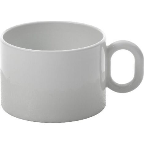 Alessi MW01/78 Dressed Tazza da tè, Porcellana, Bianco, 4 unità (Confezione da 1) (1/4)