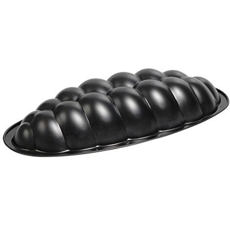 Kaiser 87-0065-8988 Stampo Treccia, Antiaderente, Nero (1/4)