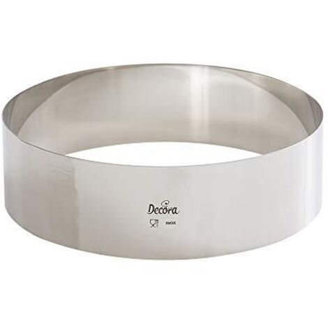 Decora 0063751 Cerchio Inox, Diametro 24 x Altezza 6 cm, Acciaio Inossidabile, Argento (1/4)