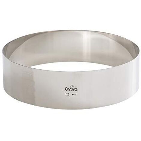 Decora Ø 26 X H 6 CM 0063752 Cerchio Inox, 26 x 6 cm in Acciaio Inossidabile, Argento (1/4)