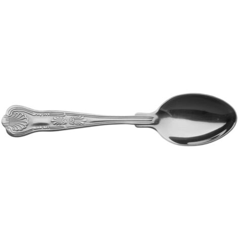 Grunwerg Kings Modello 18/0 cucchiaini da caffè, in Acciaio Inox, Finitura a Specchio – Everyday Parish Posate (Confezione da 12) (1/5)