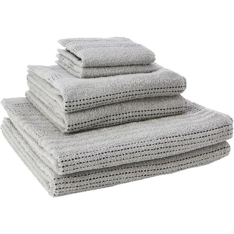 Rapport spa – Set di asciugamani, 100% cotone – argento, morbido verde