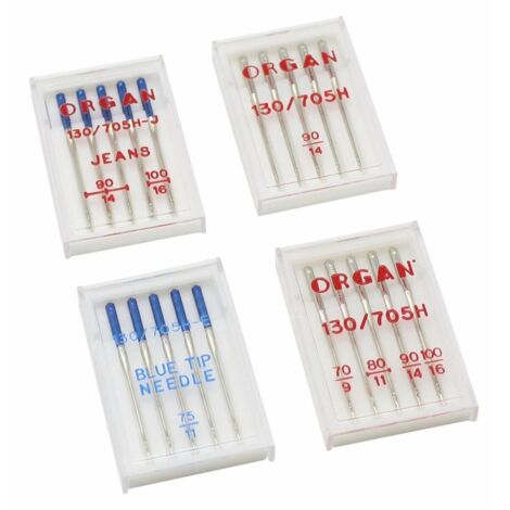Alfa organ aghi per macchina da cucire 4 Custodie, Acciaio Inox (1/4)