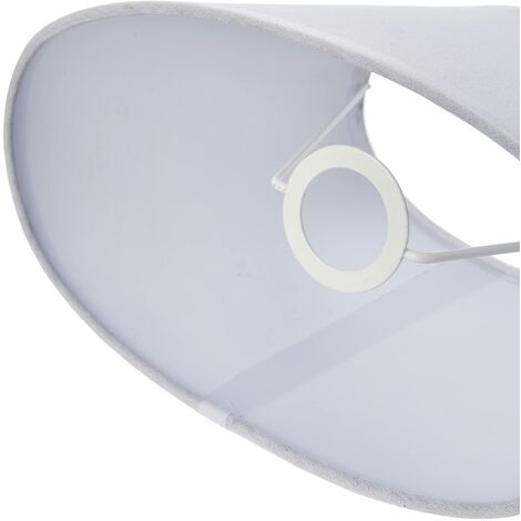 Set Di 2 Paralumi In Lino Naturale Ovale E Cilindrico - Per Lampadari Soggiorno, Camera Da Letto, Hotel - 11