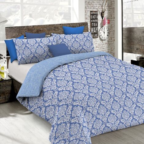 Copripiumino Matrimoniale 240x220cm Douceur D'Interieur - 100% Cotone, 57 Fili, Stampa Quadro - Foto 8