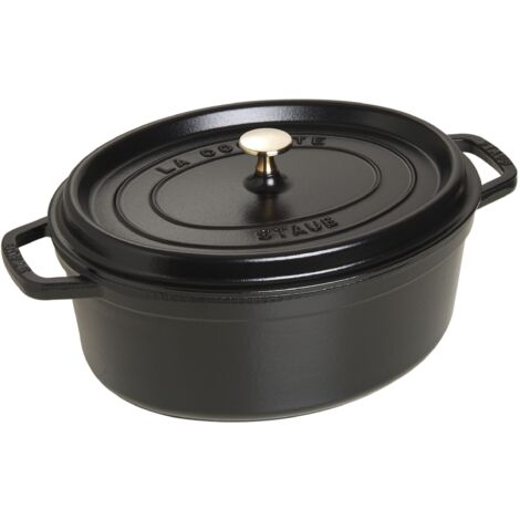 STAUB La Cocotte Casseruola Ovale, Ghisa, Nero, 41 cm (1/4)