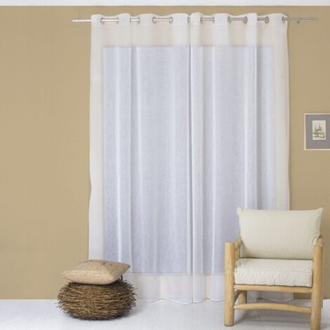 ED ENJOY HOME Tenda decorativa con occhielli argentati, 140 x 240 cm