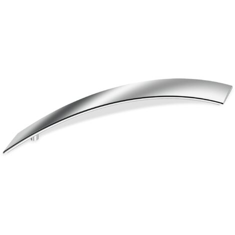 Cominfer Maniglia Per Cassetti E Mobili Mod.615 - Finitura Argento, Distanza Fori 96 Mm, Made In Italy