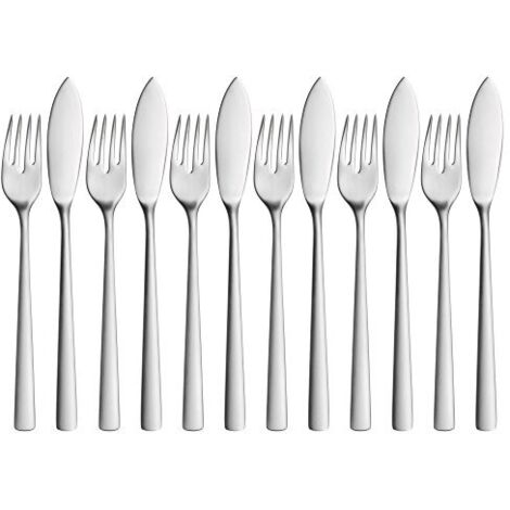 WMF Set di Posate Corvo per più Persone, Acciaio Inox, 12 Pezzi (1/4)