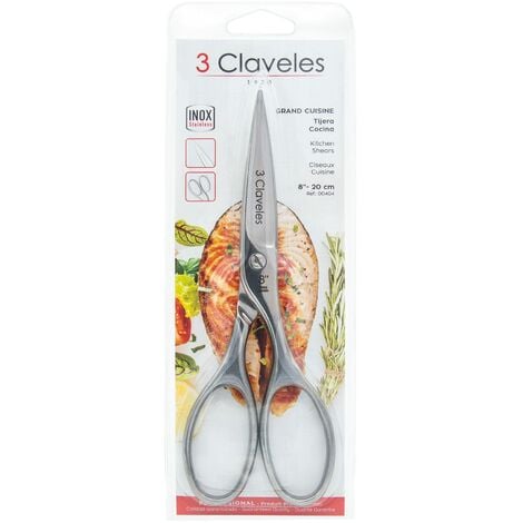 3 Claveles 404 – Forbici per cucina da 8 pollici, inox