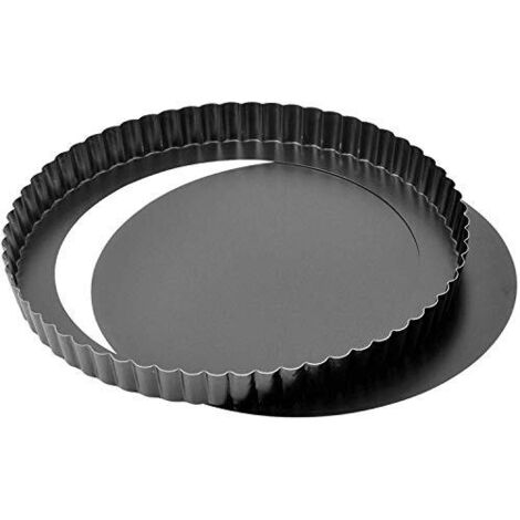 Kaiser Delicious 647579 Stampo da Forno per Quiche, Diametro 28 cm, Nero (1/4)