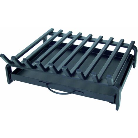 Imex la Volpe 10804-Griglia per camino con cassetti, 60 x 45 cm