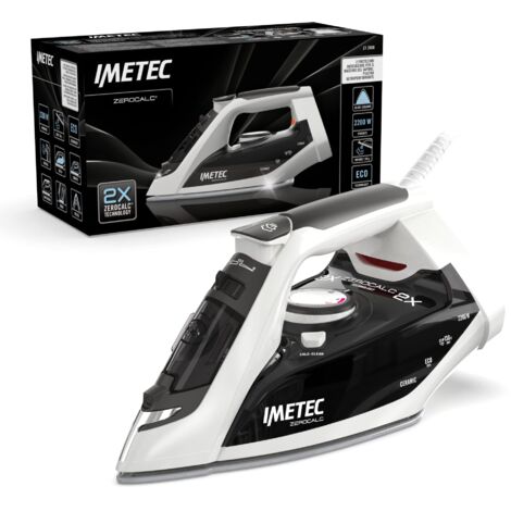 Imetec ZeroCalc Z1 2800 - Ferro da Stiro a vapore - Tecnologia Anticalcare - Piastra Ceramica ad Alta Scorrevolezza - Tecnologia a Risparmio Energetico - 2200 Watt - Colpo Vapore 130 g - Calc Clean