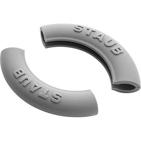Staub Accessories 1190797-2 2 Manici in Silicone, Grigio (1/3)