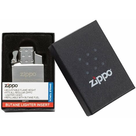 Accendino Zippo® Inserto Torcia Singola a Gas® 65826, Accendino Antivento  Ricaricabile, si Adatta Perfettamente