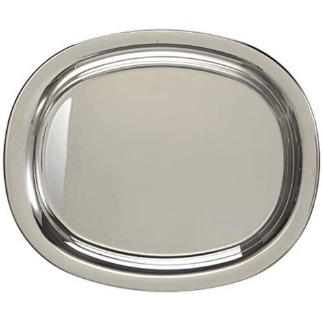 Alessi JM13/36 L Piatto da Portata in Acciaio Inossidabile 18/10, Lucido, 36 cm (1/4)