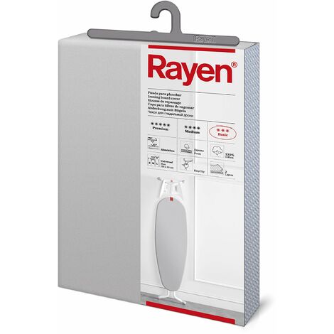 Rayen Copriasse da stiro 4 strati: schiuma, pile, 100% cotone e tessuto di alluminio Gamma premium 130 X 47 cm (1/5)