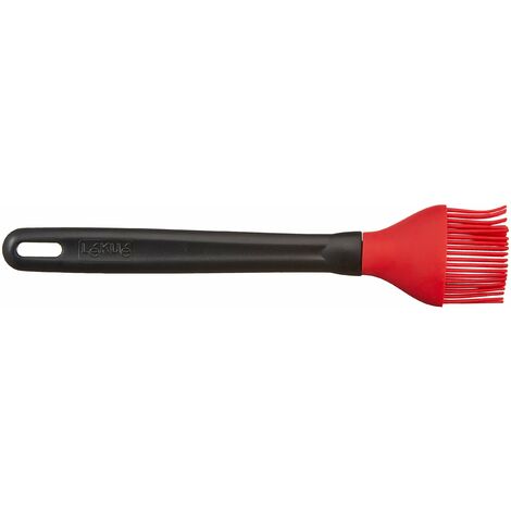 Pennello Dolci Legno Betulla Pennello Da Pasticceria KitchenAid - Testa Silicono Rosso, Manico Legno Betulla 260°C Massima Temperatura - 4