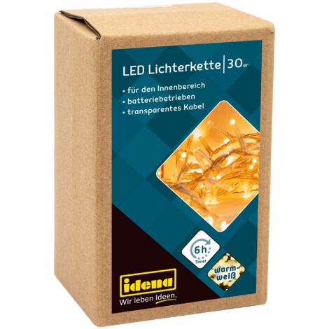 Livarno Home Luci Halloween 10 LED a Batteria con Timer 6h Catena Luminosa