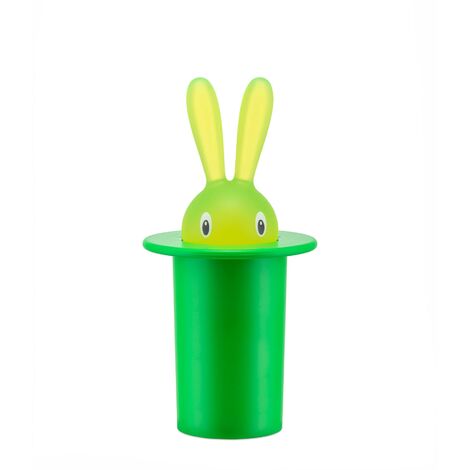 Alessi Magic Bunny Portastuzzicadenti In Resina Termoplastica, Verde, 7.6 x 7.6 x 15.2 cm (1/4)