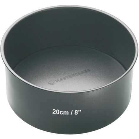 Masterclass Teglia Antiaderente per Torta, Acciaio, Grey, Tortiera 20 cm (1/5)