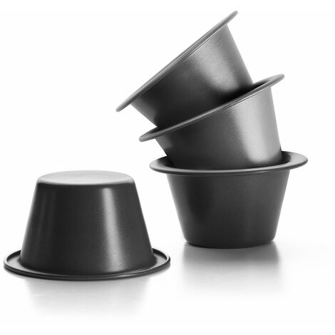 IBILI 1 Set 4 FLANEROS 8 CM, Acciaio, Nero, 8 x 8 x 5 cm (1/3)
