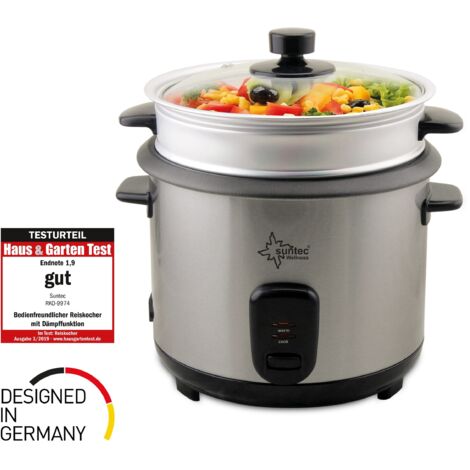 RKO-9974 Thùy-Denise Bollitore Di Riso Con Vaporiera - Acciaio Inox, 400W, Capacità 1 Litro