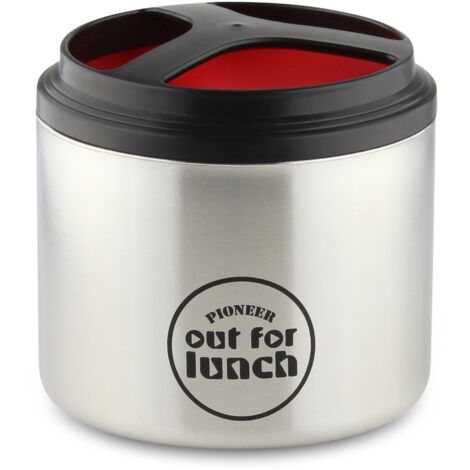 Contenitore Snack Acciaio Inox Jinfanshurich - 700ml 2 Scomparti Impermeabile