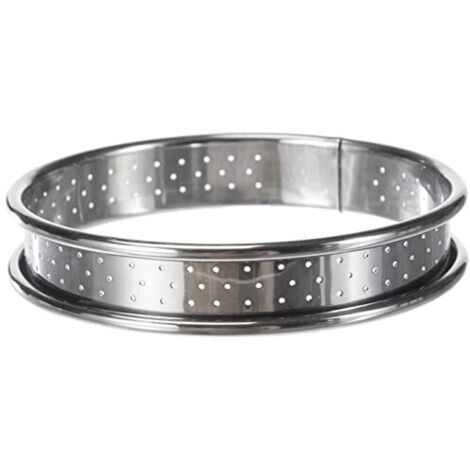 De Buyer acciaio Anello forato air system inox bordo arrotondato, 3093.10, inossidabile, Diametro cm. 10 (1/4)