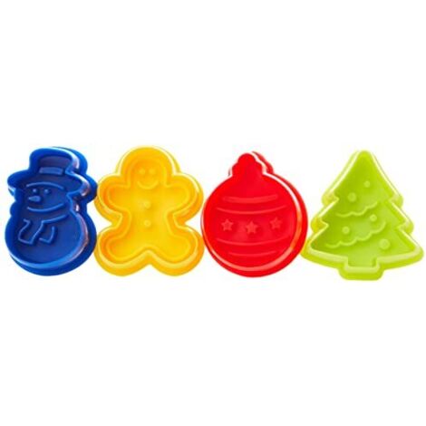Ibili Set di 4 stampi per biscotti con molla sul dorso