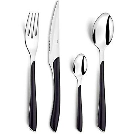 Amefa, Set di 24 posate, Acciaio inossidabile, colore: Nero (1/4)