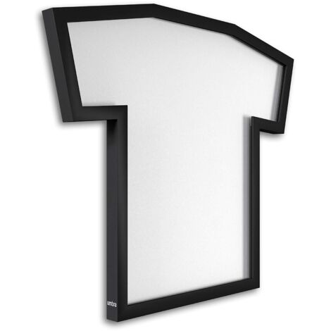 Cornice Per Maglie Sportive Vivarti 60x80cm: Teca Per Maglie Da Calcio, Rugby, Banda - Nero Lucido Con Interno Oro