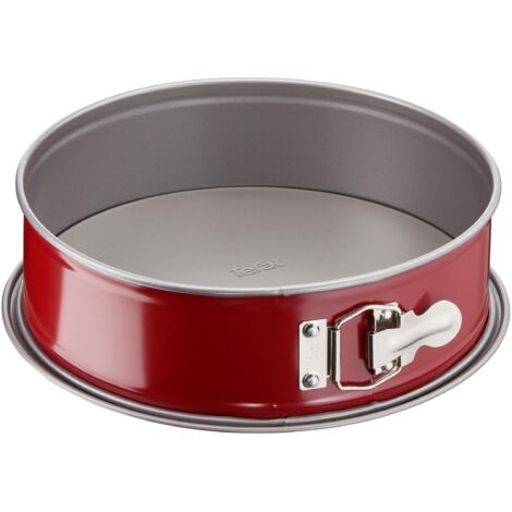 TEFAL Moule a charniere Delibake en acier - O 27 cm - Rouge et gris (1/5)
