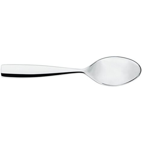 Alessi Dressed Cucchiaio da Dessert, Acciaio Inossidabile, Argento, 4.5x19x5.5 cm, 6 unità (1/4)