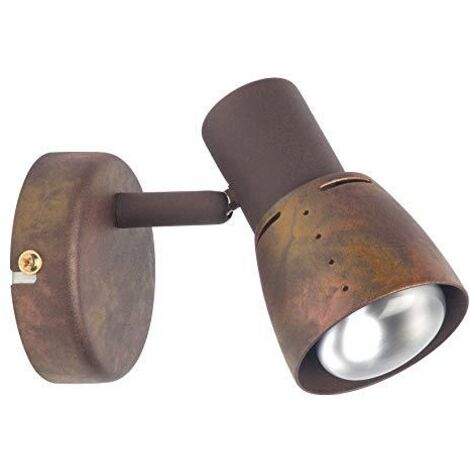 Brilliant lampada lava spot a parete rame antico 1x R50, E14, 40W, adatto per lampade a riflettore (non incluse) Scala da A ++ a E Testa orientabile (1/4)
