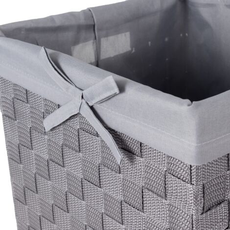 SONGMICS Cesto portabiancheria con coperchio, 72L, pieghevole, con borsa rimovibile lavabile, maniglie, per lavanderia, camera da letto, Nero, Rorno a Scuola | SHEIN ALIA