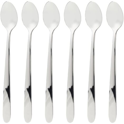 Villeroy & Boch Daily Line Set di Cucchiai da Long Drink, 6 Pezzi, Acciaio