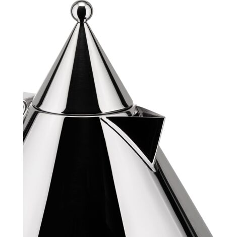 Bollitore Alessi Il Conico - Design Aldo Rossi, Acciaio Inox 18/10, 2 Litri, Per Induzione - Foto 10