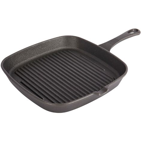 Kitchen Craft Deluxe Bistecchiera quadrata in ghisa 23 cm (1/4)
