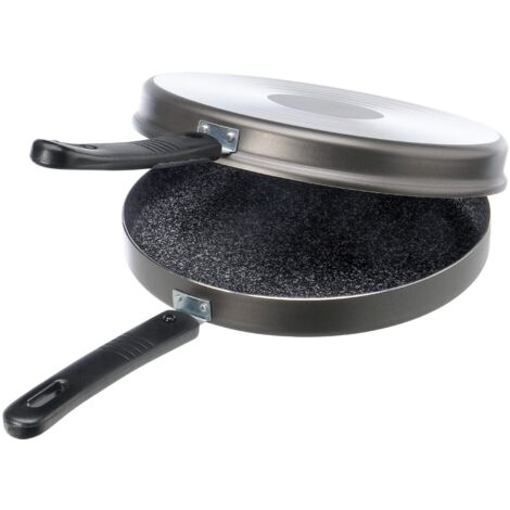 ALLUFLON Tradizione Italia Fornetto/Girafrittata Basso, Alluminio, Nero, antiaderente, 26 cm (1/5)