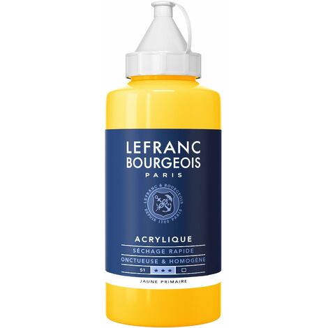 Lefranc Bourgeois Fine Acrylic Colore Acrilico, Giallo (Primary Yellow), 750 ml