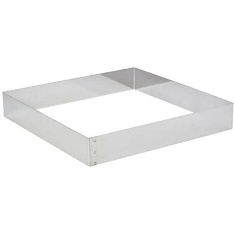 De Buyer Vierkante Bakvorm 16x16x4.5 cm RVS