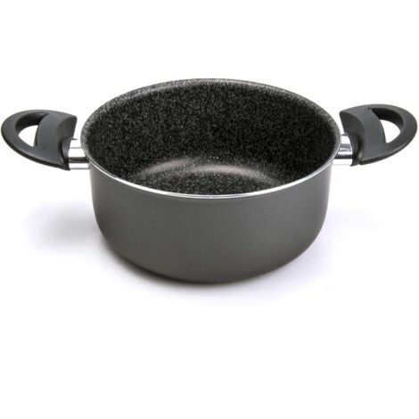 ALLUFLON Tradizione Italia Casseruola, Alluminio, Nero, 22 cm (1/5)