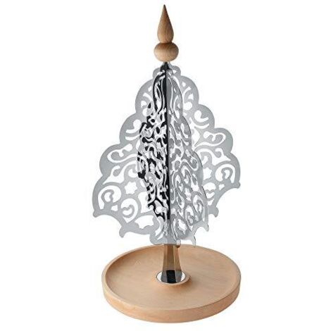 Alessi Dressed for X-mas Decorazione Natalizia, Acciaio, Argento, 27x48x27 cm (1/4)