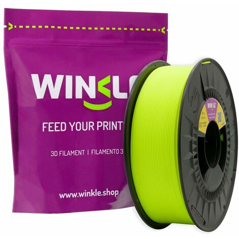 Winkle Filamento PLA Pla 1.75mm Filamento Stampa Stampante 3D Filamento 3D  Colore Giallo