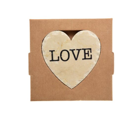 SVE Stoneheart Cuore di Pietra, Marmo, Capital Love, 10x10x2 cm (1/2)