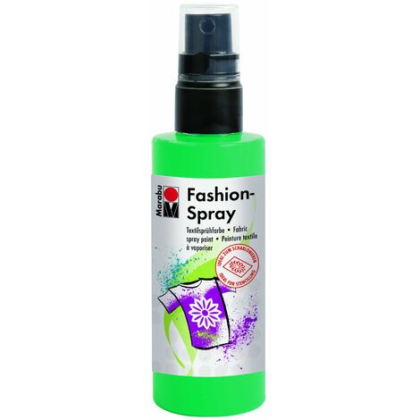 Marabu Vernice per stoffa con erogatore spray, 100 ml, colore menta