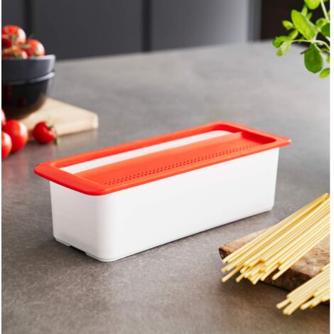 Cuoci Pasta Per Microonde Rotho - 1.8L, Senza BPA, Con Coperchio, Indicatore Livello Acqua, Rosso/Bianco - Foto 10